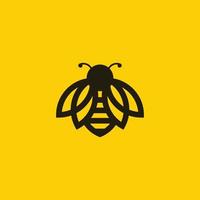 logotipo de abeja abstracto vector