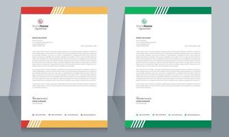 Creative Corporate Business Letterhead Template Design. vector