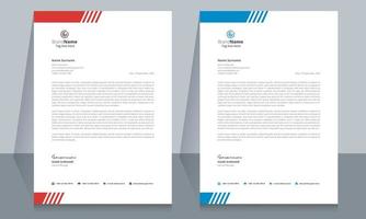 Creative Corporate Business Letterhead Template Design. vector