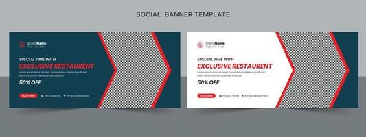 Social Media Cover Vector Templates Fully Editable, Advertising Design, Social Media Banner Post.