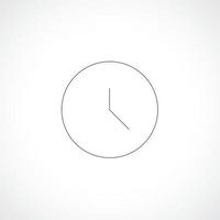 Clock icon. Clock Time symbol flat style. design web site icon, logo, app, UI. Illustration - Vector. EPS10. vector