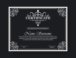 achievement certificate best award diploma design vector