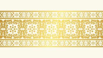 Elegant white ornamental border design vector