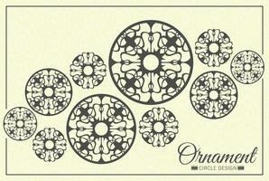plantilla de diseño de fondo ornamental mandala decorativa vector