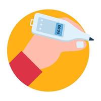 Trendy Glucometer Concepts vector