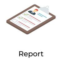 Trendy Report Concepts vector