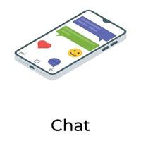 Mobile Chat Concepts vector