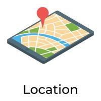 Trendy Location Concepts vector