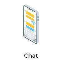 Mobile Chat Concepts vector