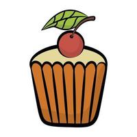 conceptos de cupcakes de moda vector