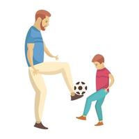 Playing Football  Concepts vector
