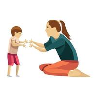 Child Walking Concepts vector