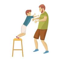 Caring Father Concepts vector