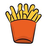 French Fries Concepts vector