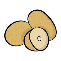 Trendy Potato Concepts vector