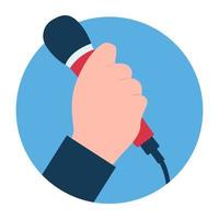 Trendy Singing Concepts vector