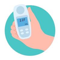 Trendy Glucometer Concepts vector