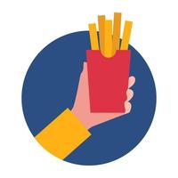 French Fries Concepts vector