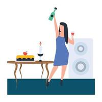 Trendy Party Concepts vector