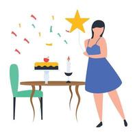 Trendy Party Concepts vector