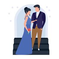 conceptos de pareja romántica vector