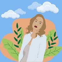 woman illustration flat vector