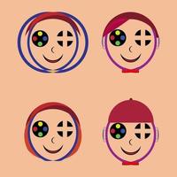 female and male game icon vector