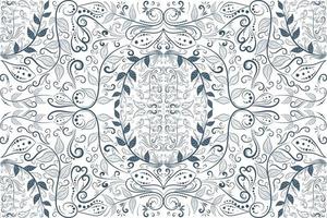 seamless pattern abstract floral design. leaf seamless pattern. line drawing seamless pattern. vector