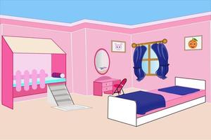 bedroom illustration vector