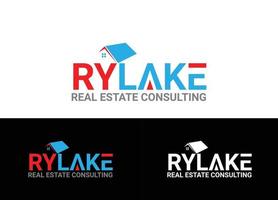 Real Estate Logo or Icon Design Vector Image Template