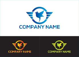 Plantilla de imagen de vector de diseño de logotipo o icono de pájaro