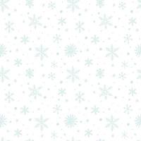 Seamless pattern with snowflakes. Endless vector snowfall. Winter 2022. Winter vector illustration.