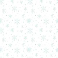 Seamless pattern with snowflakes. Endless vector snowfall. Winter 2022. Winter vector illustration.