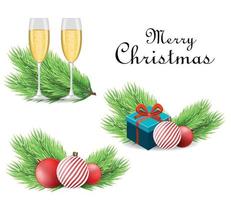 Christmas greeting card vector