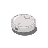 Robot vacuum cleaner modern, vector drawing