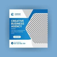 Creative business marketing promotion social media post, Digital web banner design vector