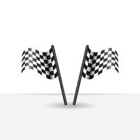 Race flag vector icon symbols. simple design checkered flag logo template