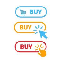 buy button icon vector design. ui material of buy button designs