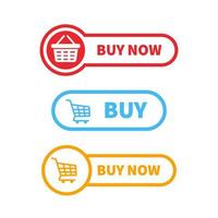 buy button icon vector design. ui material of buy button designs