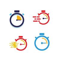 creative stopwatch vector icon. fast time vector icon.