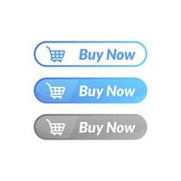 modern design of buy now button. online shop icon material design vector