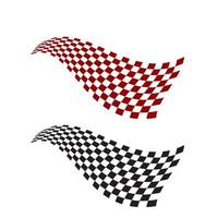 Race flag vector icon symbols. simple design checkered flag logo template