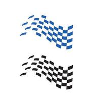 Race flag vector icon symbols. simple design checkered flag logo template