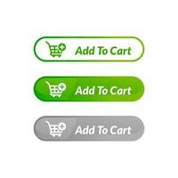 modern design of add to cart button. online shop icon material design vector