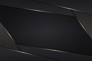 Luxury Background Dark Overlapped Diagonal Layer with Shiny Golden Line vector