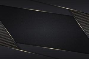 Luxury Background Dark Overlapped Diagonal Layer with Shiny Golden Line vector