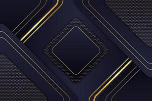 Luxury Background Abstract Elegant Minimalist Geometric Shiny Line Gold with Navy vector