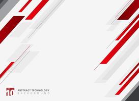 Abstract technology geometric red color shiny motion diagonally background. vector