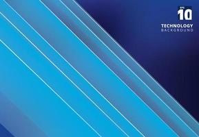 Abstract blue image that depicts technology with overlapping diagonal lines. vector