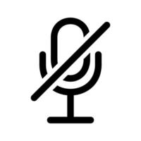 silencio. sin sonido. altavoz apagado. símbolo de micrófono. icono prohibido. icono de micrófono para el diseño de su sitio web, logotipo, aplicación, interfaz de usuario. vector